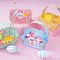 24pcs Small Easter Baskets Easter Paper Treat Boxe Cute Bunny Paper Baskets with Handles for Egg Hunt Game School Classrooms Party Favors Decoration